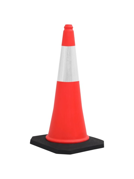 Įspėjamieji kūgiai su tvirtais pagrindais, 10vnt., 75cm