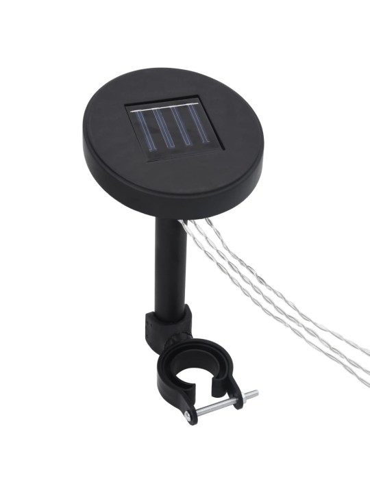 Sodo pavėsinė su lempučių girliandomis LED, antracito, 3x3m
