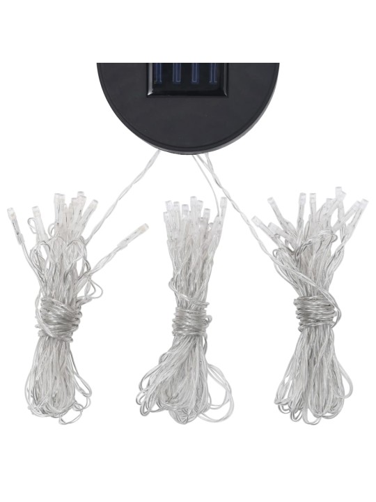 Sodo pavėsinė su lempučių girliandomis LED, taupe, 3x3m