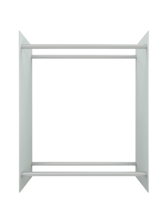 Stovas malkoms, baltos spalvos, 80x35x100cm, grūdintas stiklas