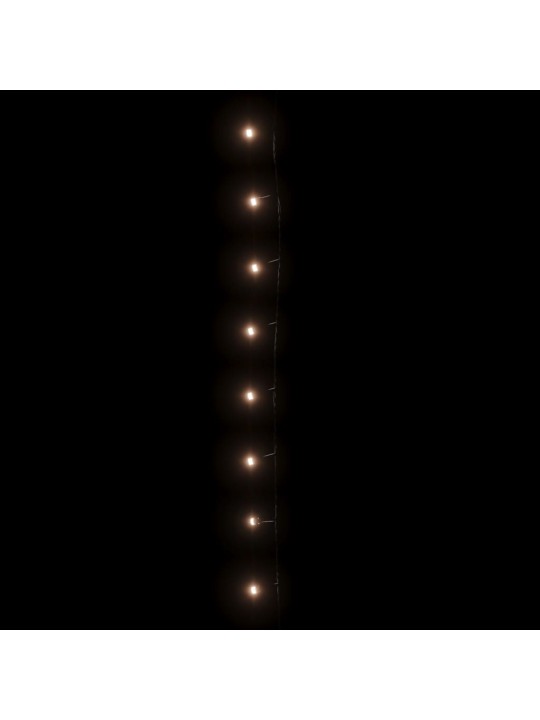 LED lempučių girlianda, šiltos baltos spalvos, 15m, PVC