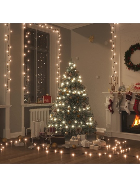 LED lempučių girlianda, šiltos baltos spalvos, 15m, PVC