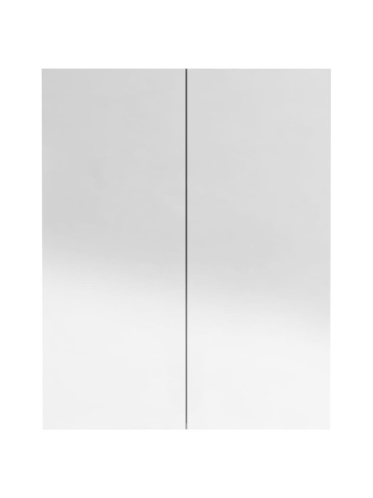 Veidrodinė vonios spintelė, juoda, 60x15x75cm, MDF, blizgi