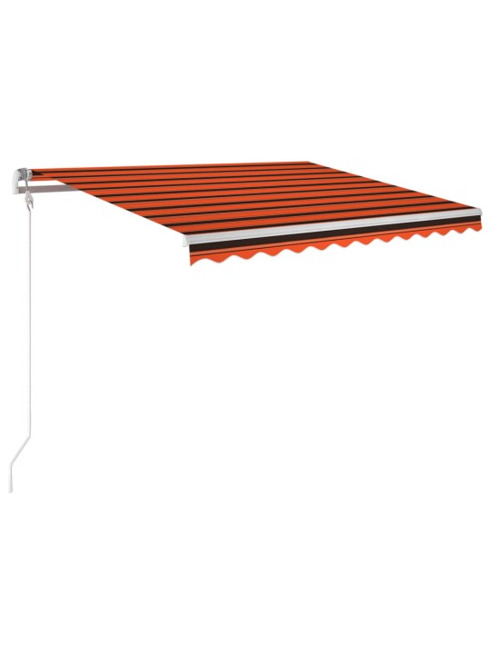 Markizė su LED/vėjo jutikliu, oranžinė/ruda, 300x250cm