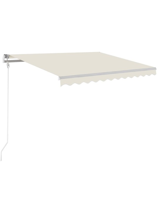 Automatinė markizė su LED/vėjo jutikliu, kreminė, 350x250cm