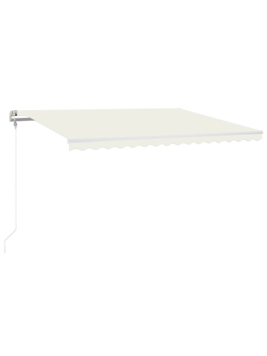 Automatinė markizė su LED/vėjo jutikliu, kreminė, 400x300cm
