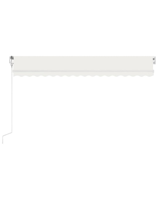 Automatinė markizė su LED/vėjo jutikliu, kreminė, 400x300cm