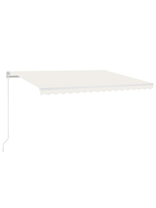Automatinė markizė su LED/vėjo jutikliu, kreminė, 450x300cm