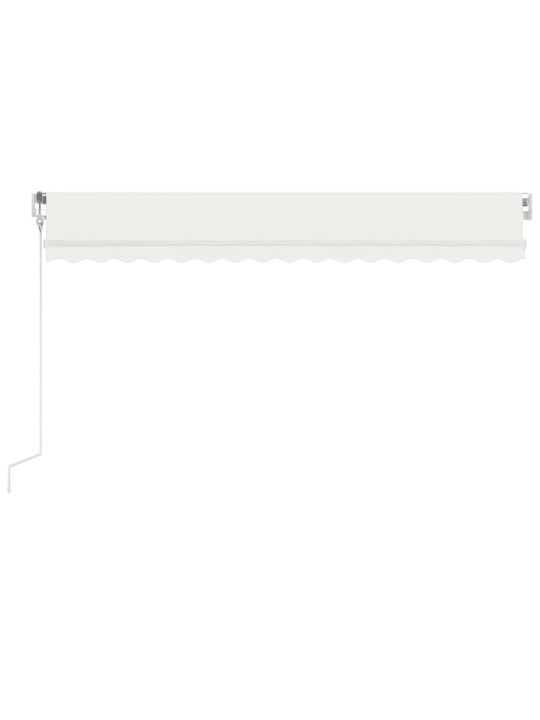 Automatinė markizė su LED/vėjo jutikliu, kreminė, 450x300cm