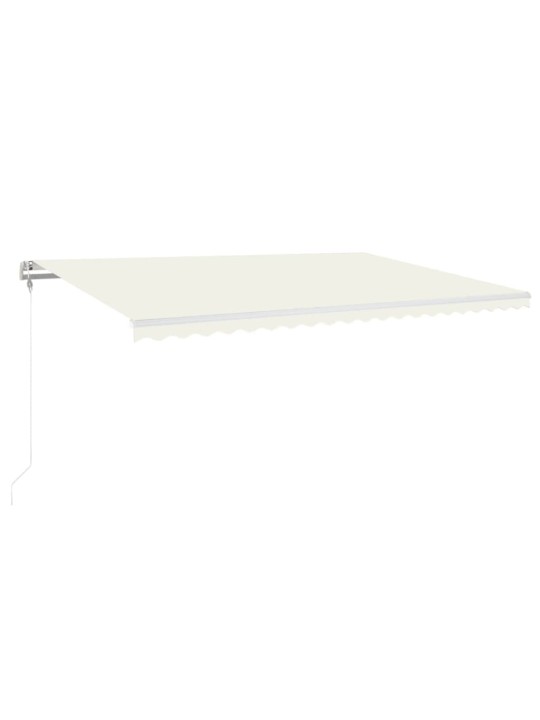 Automatinė markizė su LED/vėjo jutikliu, kreminė, 500x300cm