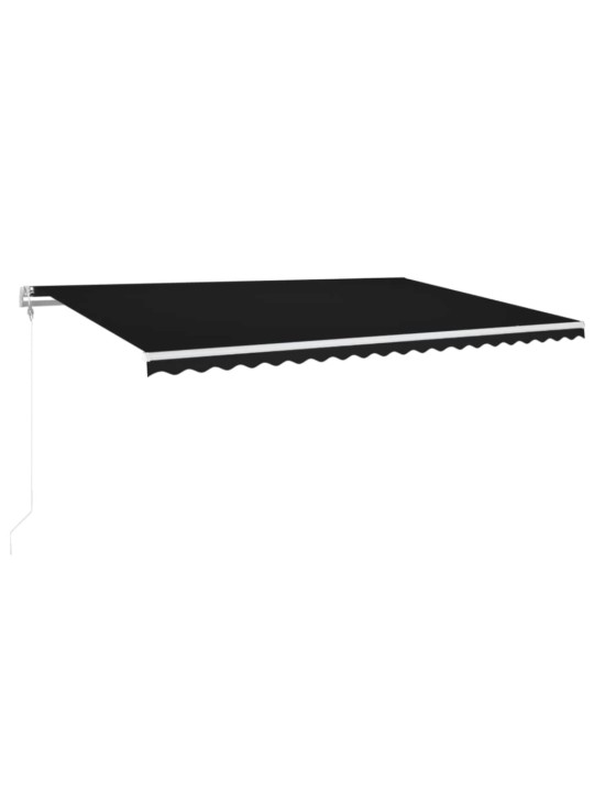 Automatinė markizė su LED/vėjo jutikliu, antracito, 500x300cm