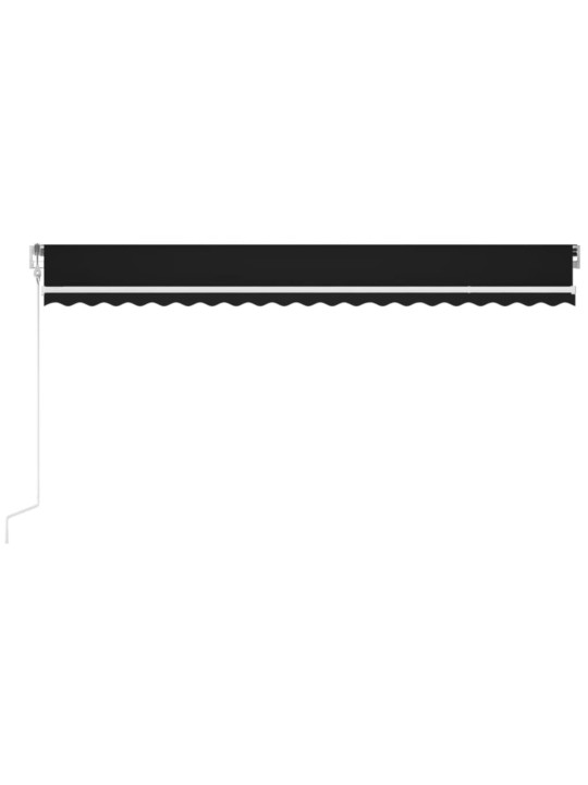Automatinė markizė su LED/vėjo jutikliu, antracito, 500x300cm