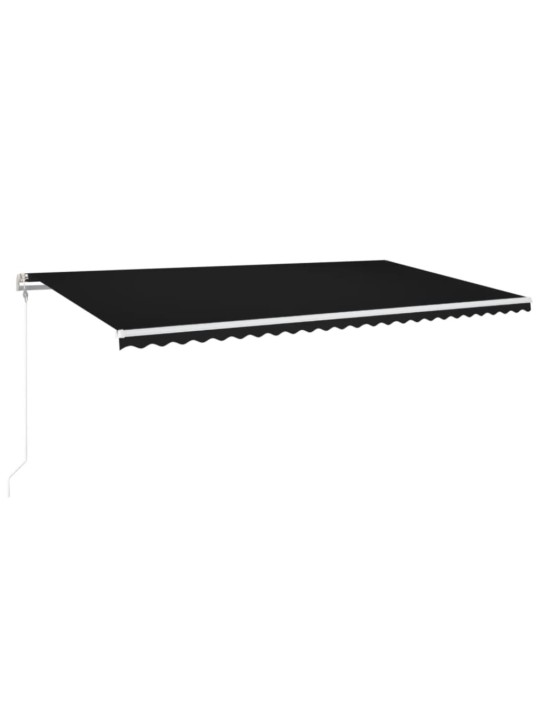 Automatinė markizė su LED/vėjo jutikliu, antracito, 600x300cm