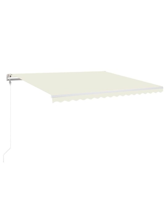 Automatinė markizė su LED/vėjo jutikliu, kreminė, 400x350cm
