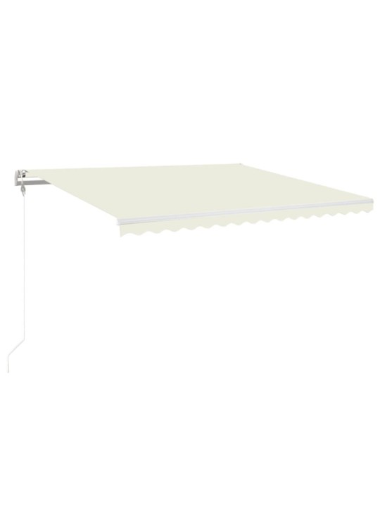 Automatinė markizė su LED/vėjo jutikliu, kreminė, 450x350cm