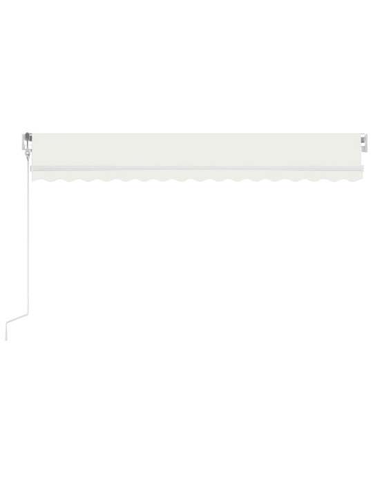 Automatinė markizė su LED/vėjo jutikliu, kreminė, 450x350cm