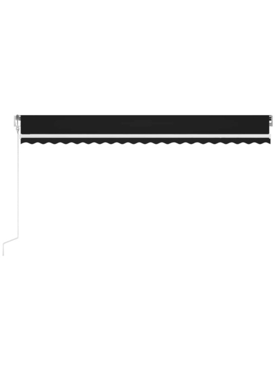 Automatinė markizė su LED/vėjo jutikliu, antracito, 500x350cm