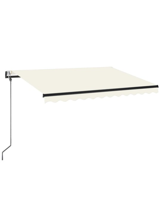 Automatinė markizė su LED/vėjo jutikliu, kreminė, 350x250cm