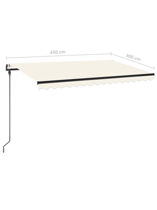 Automatinė ištraukiama markizė, kreminės spalvos, 450x300cm