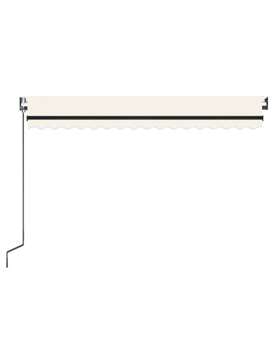 Automatinė markizė su LED/vėjo jutikliu, kreminė, 450x300cm