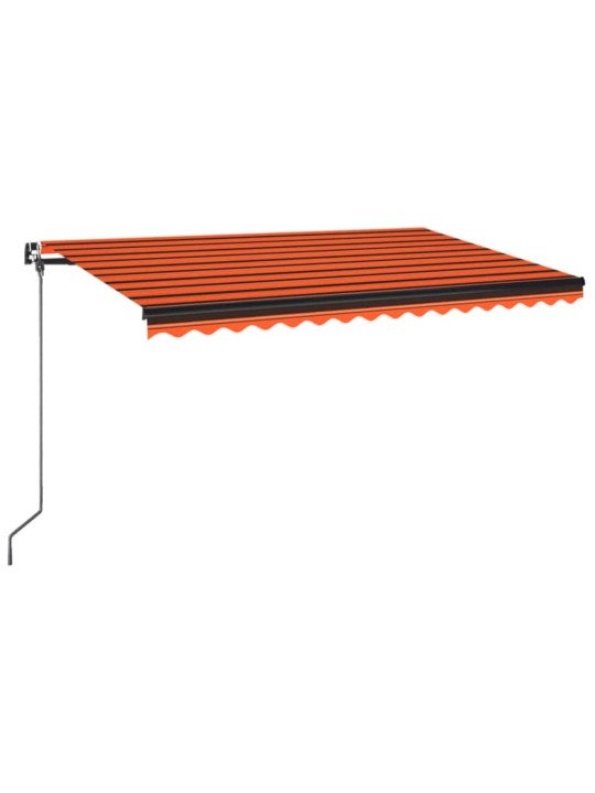 Rankiniu būdu ištraukiama markizė, oranžinė ir ruda, 450x350cm