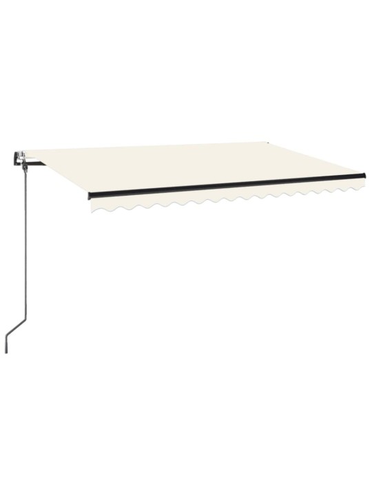 Automatinė markizė su LED/vėjo jutikliu, kreminė, 450x350cm