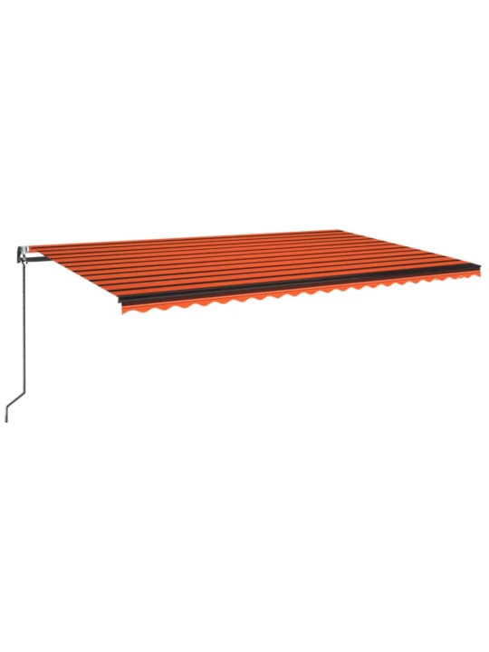 Automatinė ištraukiama markizė, oranžinė ir ruda, 500x350cm