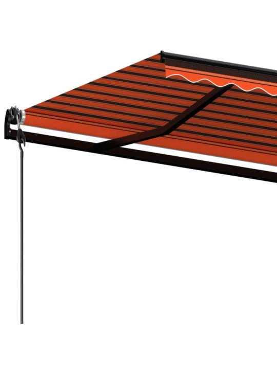 Automatinė ištraukiama markizė, oranžinė ir ruda, 500x350cm