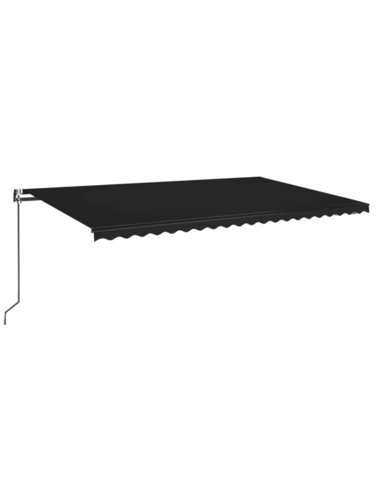 Automatinė markizė su LED/vėjo jutikliu, antracito, 500x350cm