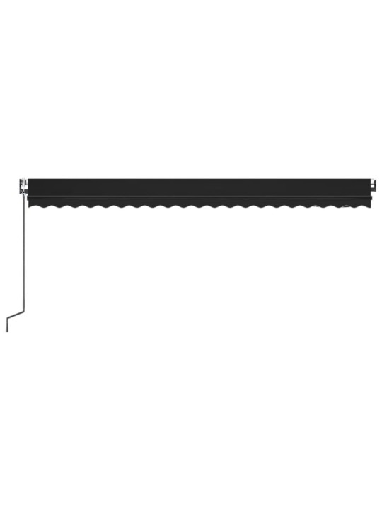 Automatinė markizė su LED/vėjo jutikliu, antracito, 500x350cm