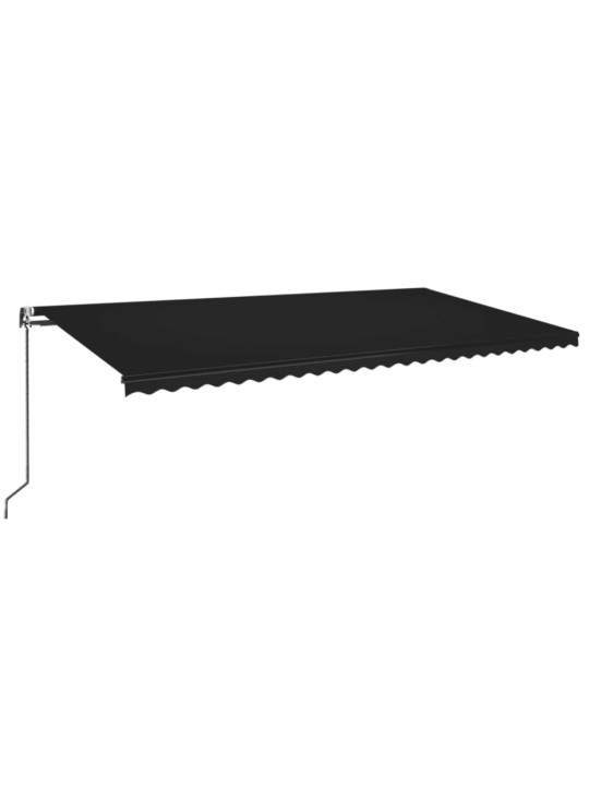 Automatinė markizė su LED/vėjo jutikliu, antracito, 600x350cm