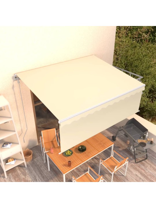 Automatiniu būdu ištraukiama markizė, kreminė, 4x3m