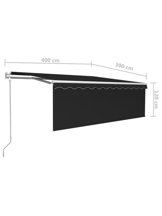 Automatiniu būdu ištraukiama markizė, antracito, 4x3m