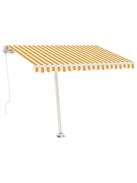 Pastatoma ištraukiama markizė, geltona/balta, 300x250cm