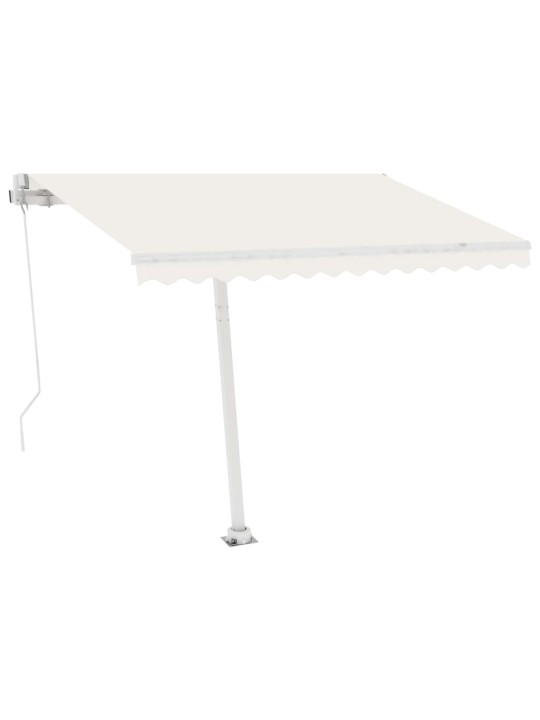 Automatinė markizė su LED/vėjo jutikliu, kreminė, 350x250cm