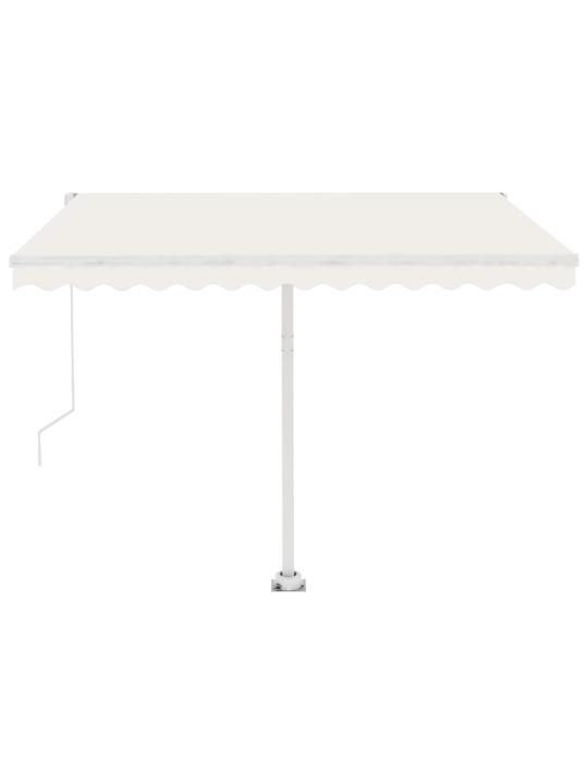 Automatinė markizė su LED/vėjo jutikliu, kreminė, 350x250cm