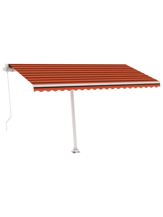 Rankiniu būdu ištraukiama markizė, oranžinė ir ruda, 400x300cm