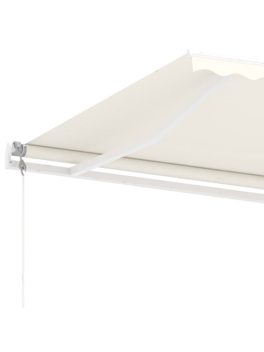 Automatinė markizė su LED/vėjo jutikliu, kreminė, 400x300cm
