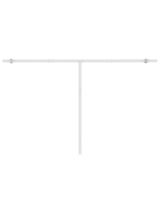Automatinė markizė su LED/vėjo jutikliu, kreminė, 450x300cm