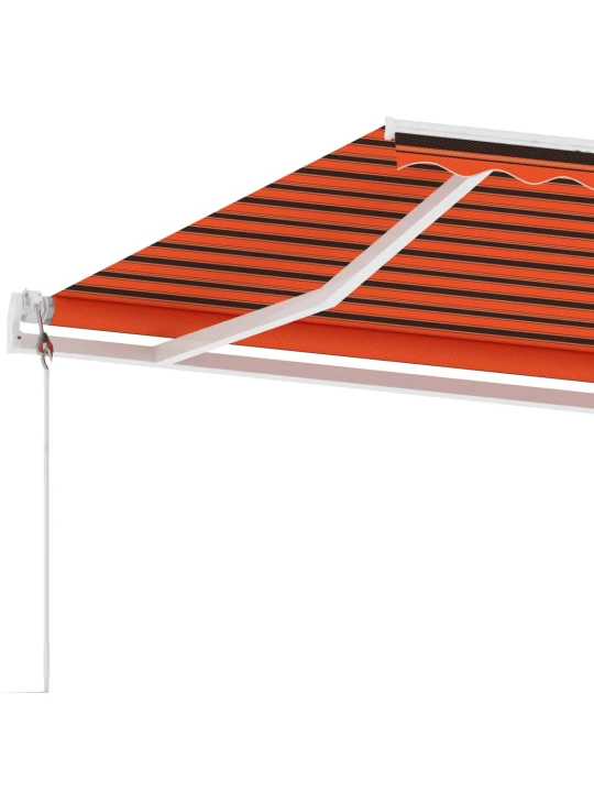 Pastatoma automatinė markizė, oranžinė/ruda, 600x300cm