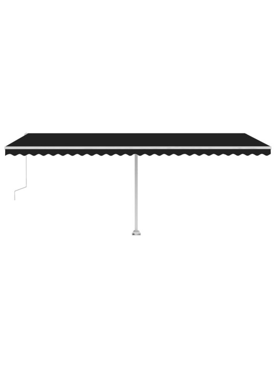 Automatinė markizė su LED/vėjo jutikliu, antracito, 600x300cm