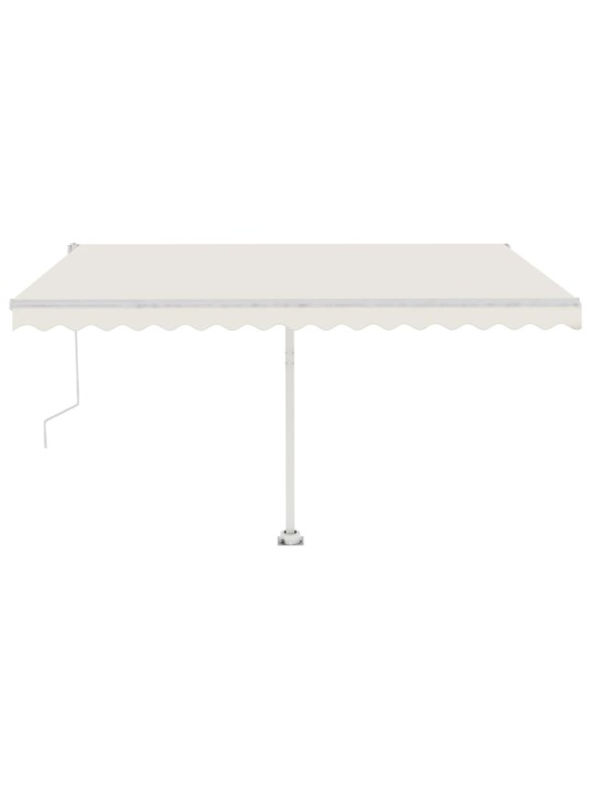 Automatinė markizė su LED/vėjo jutikliu, kreminė, 400x350cm