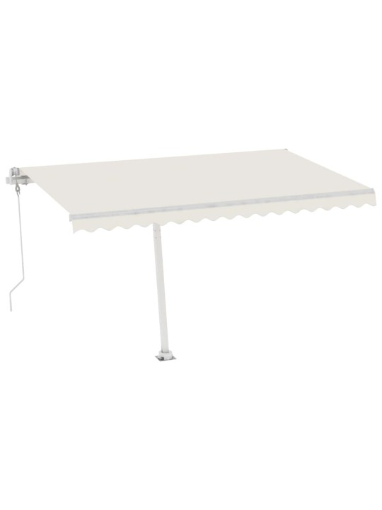 Automatinė markizė su LED/vėjo jutikliu, kreminė, 400x350cm
