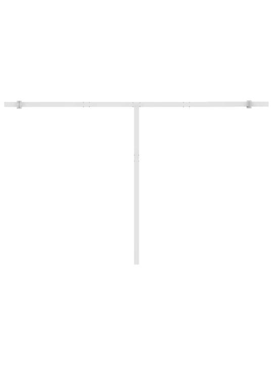 Automatinė markizė su LED/vėjo jutikliu, kreminė, 450x350cm