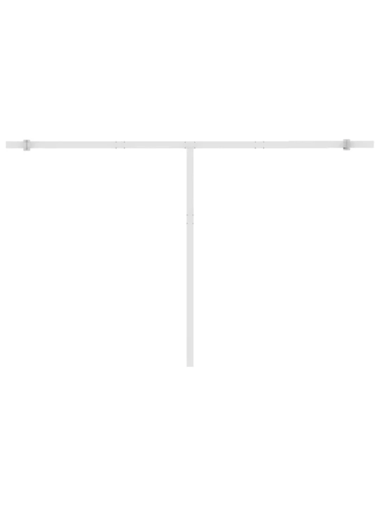 Markizė su LED/vėjo jutikliu, oranžinė/ruda, 450x350cm