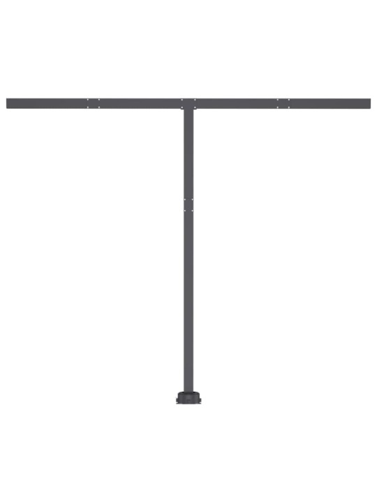 Rankiniu būdu ištraukiama markizė su LED, antracito, 350x250cm