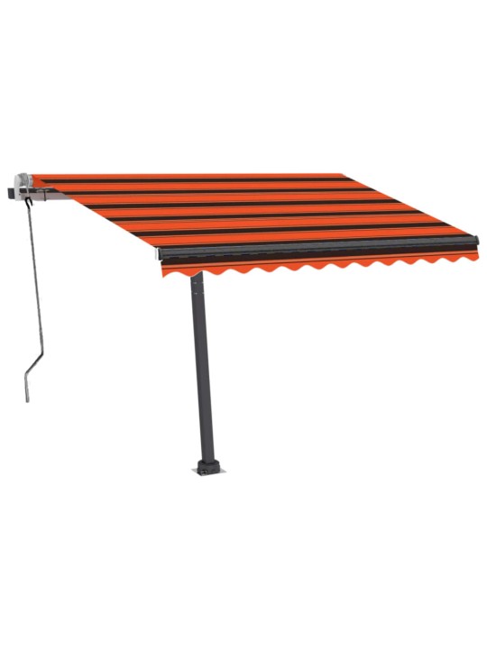 Rankiniu būdu ištraukiama markizė, oranžinė ir ruda, 350x250cm