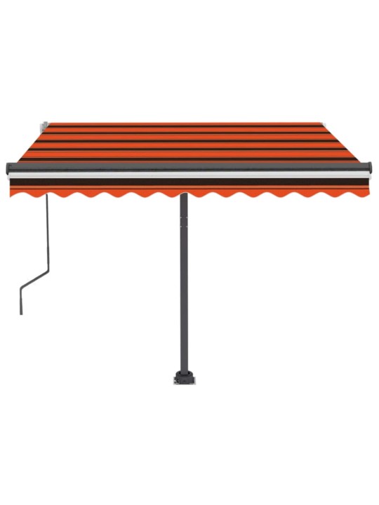 Rankiniu būdu ištraukiama markizė, oranžinė ir ruda, 350x250cm