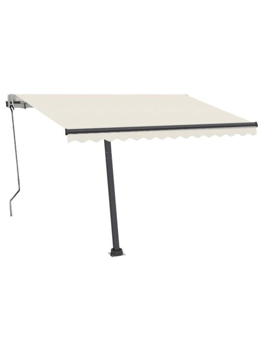 Automatinė markizė su LED/vėjo jutikliu, kreminė, 350x250cm