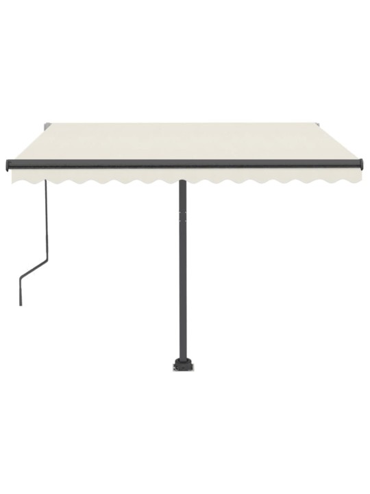 Automatinė markizė su LED/vėjo jutikliu, kreminė, 350x250cm